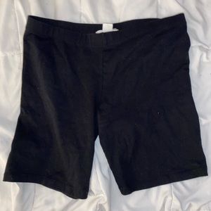 Forever 21 basic black biker shorts size S
